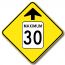 Signal avancé de limite de vitesse (30)