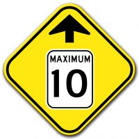 Signal avancé de limitation de vitesse (10)