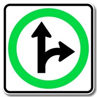 Obligation de tourner à droite